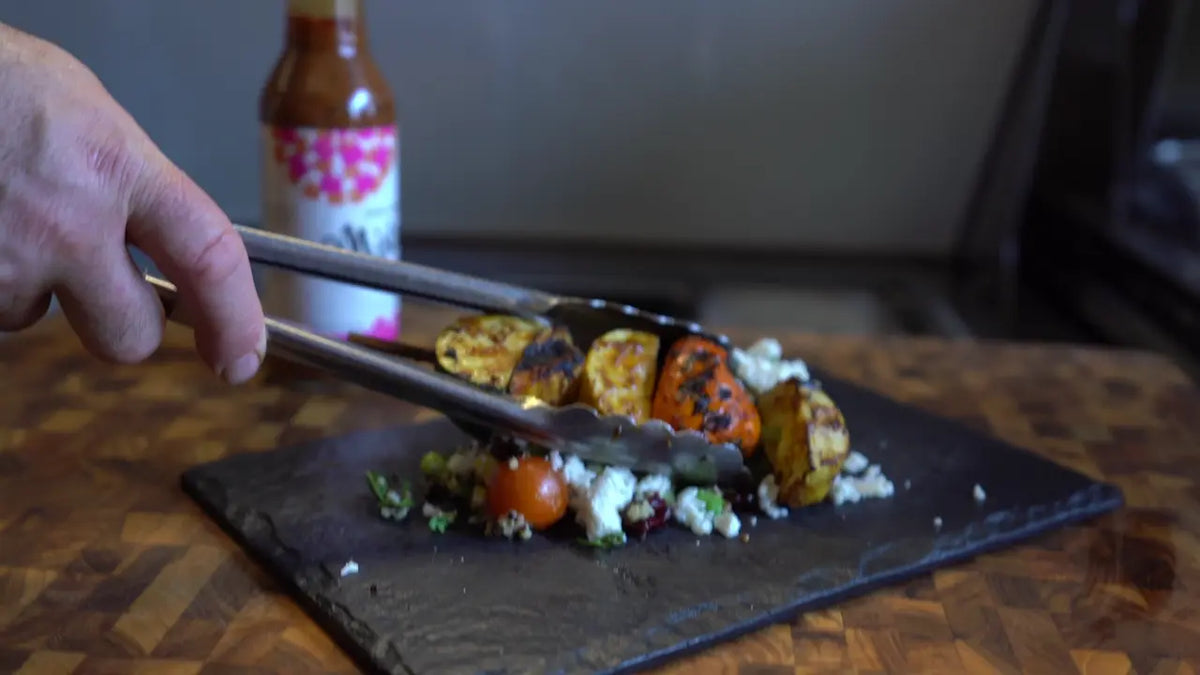 Grilled vegetables prepared with Mistura sauce